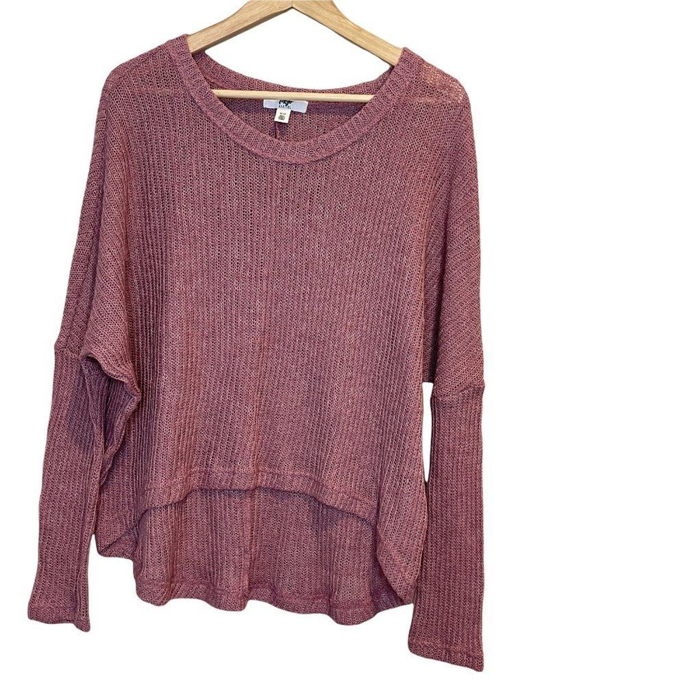 Tokyo Darling Hi Low Pink Sweater Size Medium